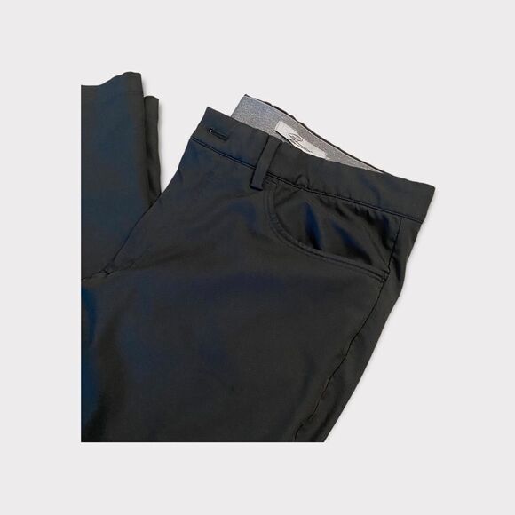 Greg Norman Golf Black Microlux Stretch Athletic Trouser Straight Leg RelaxedFit - Picture 5 of 7